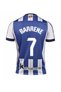 Real Sociedad Ander Barrenetxea #7 Voetbaltruitje Thuis tenue 2025-26 Korte Mouw